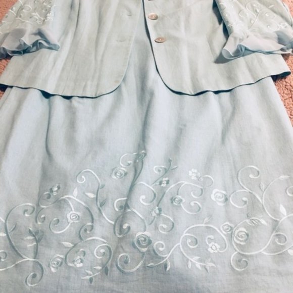 2 Piece-Dress Outfit Vintage Jessica Howard Woman 14-16 W Petite  **PLEASE READ - Picture 7 of 16